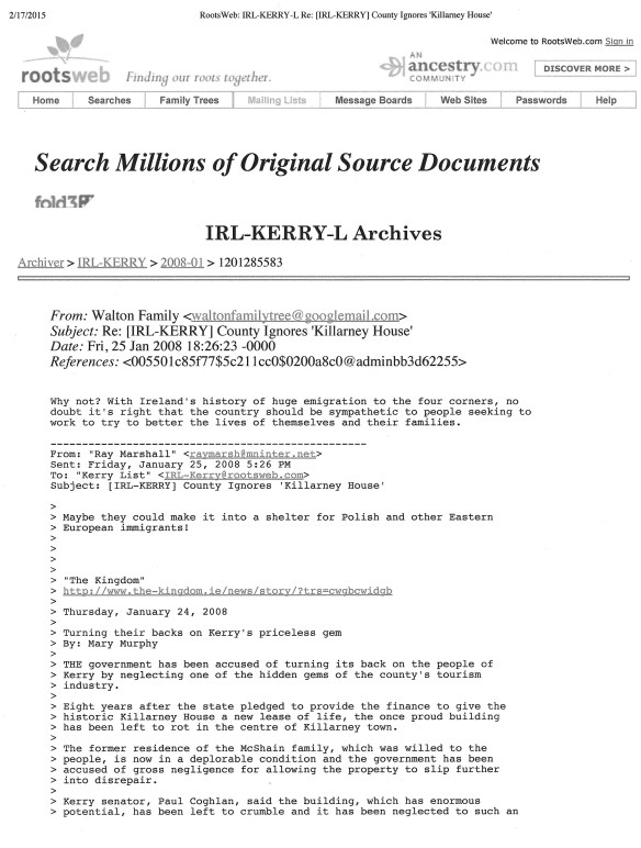 County Ignors %22Killarney House%22